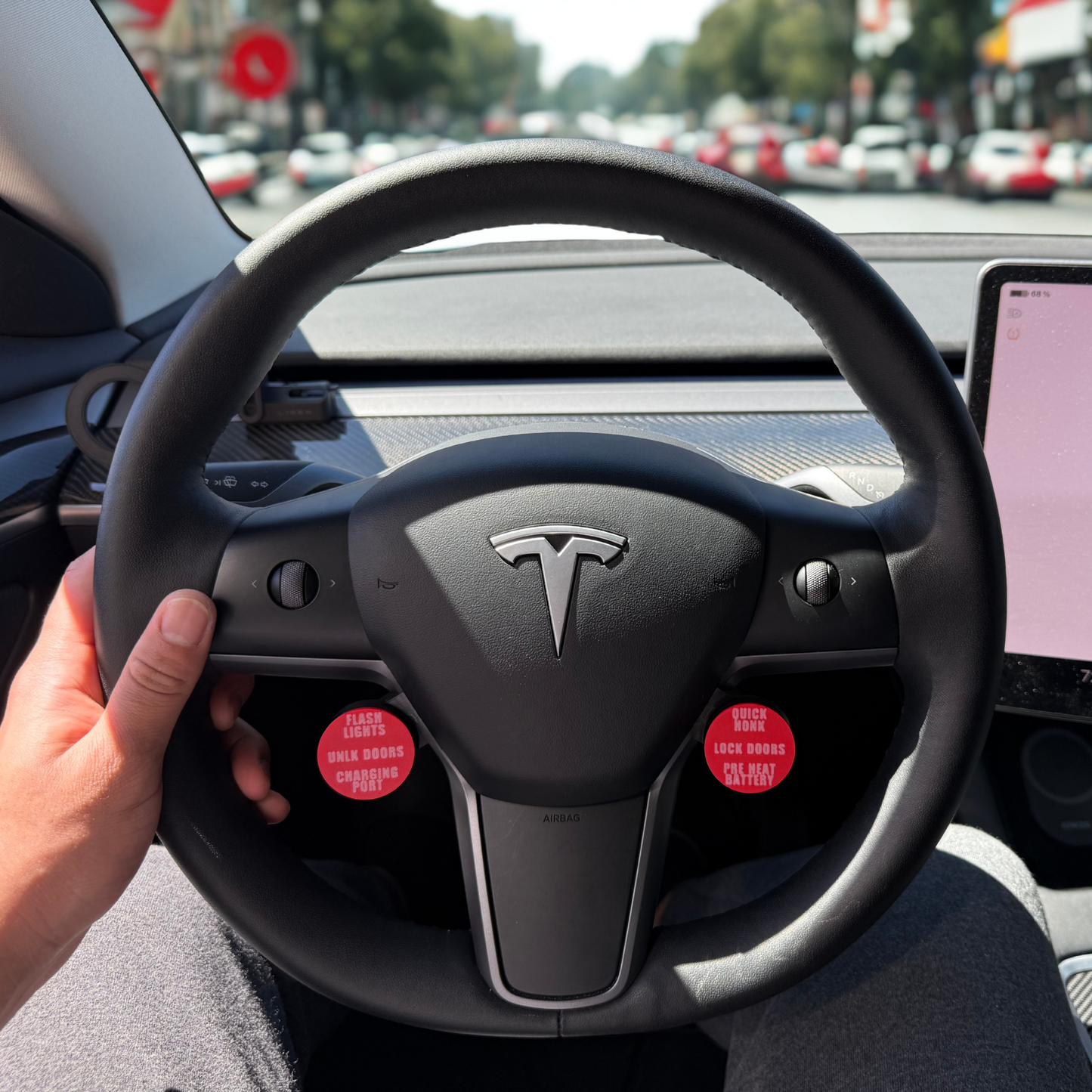 S3XY Button Steering Wheel Mount V2 / 2017-24 Tesla Model 3 & Y (Pre-Highland/Juniper)