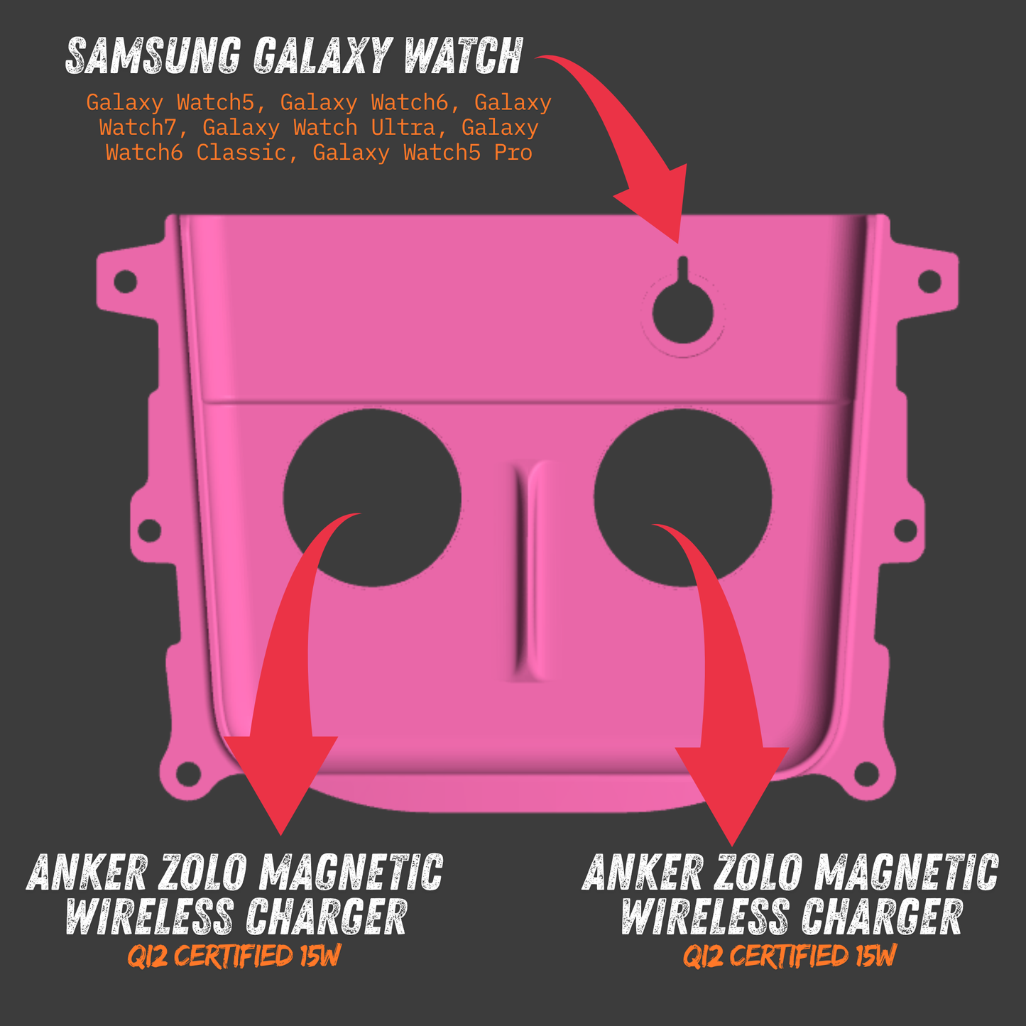 Pre-Wrapped Tesla Charging Pad With Chargers - Model 3 / Model Y 2021-2023