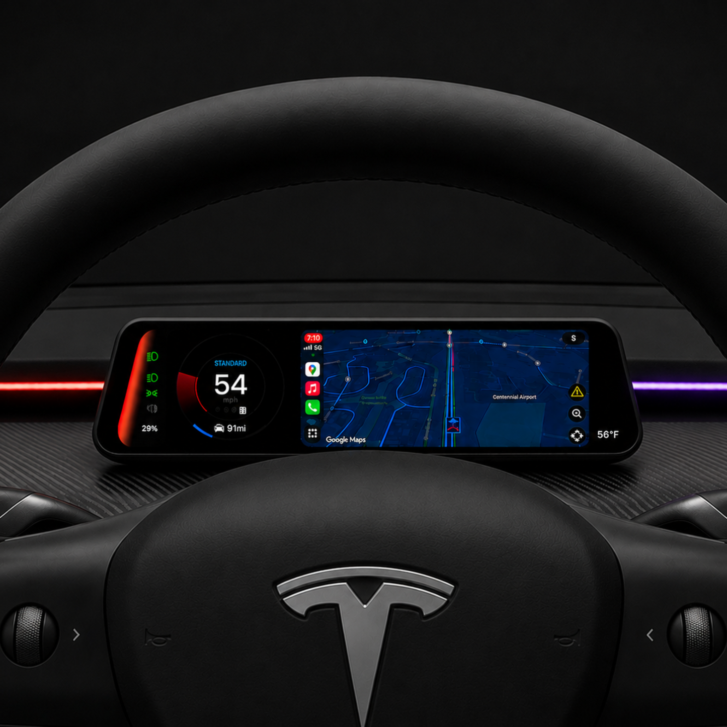 S3XY Dash Mount / 2017-24 Tesla Model 3 & Y (Pre-Highland/Juniper)