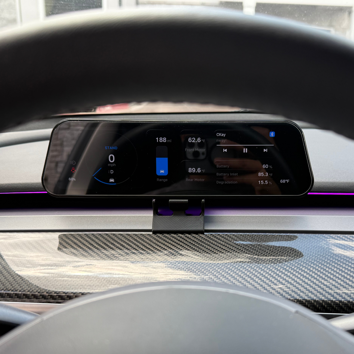 S3XY Dash Mount / 2017-23 Tesla Model 3 & Y