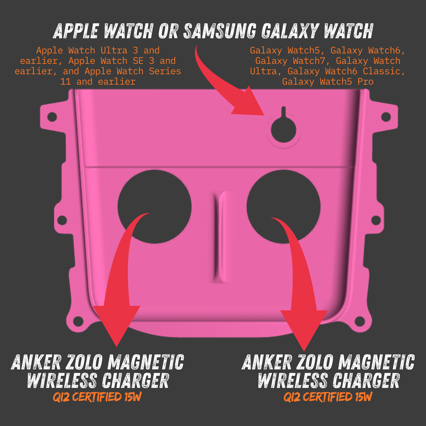 Pre-Wrapped Tesla Charging Pad With Chargers - Model 3 / Model Y 2021-2023