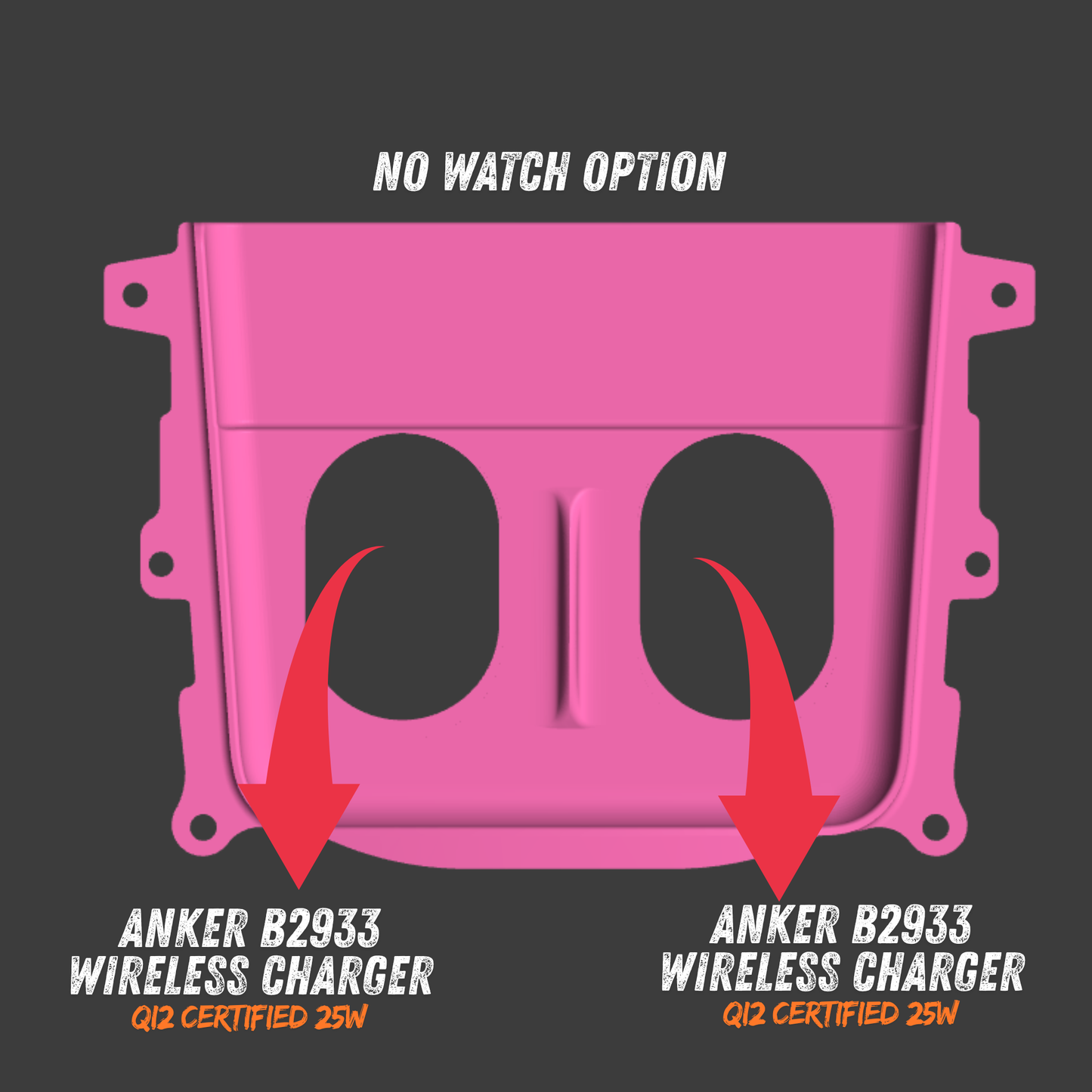 Pre-Wrapped Charging Pad With Chargers / 2021-24 Tesla Model 3 & Y (Pre-Highland/Juniper)