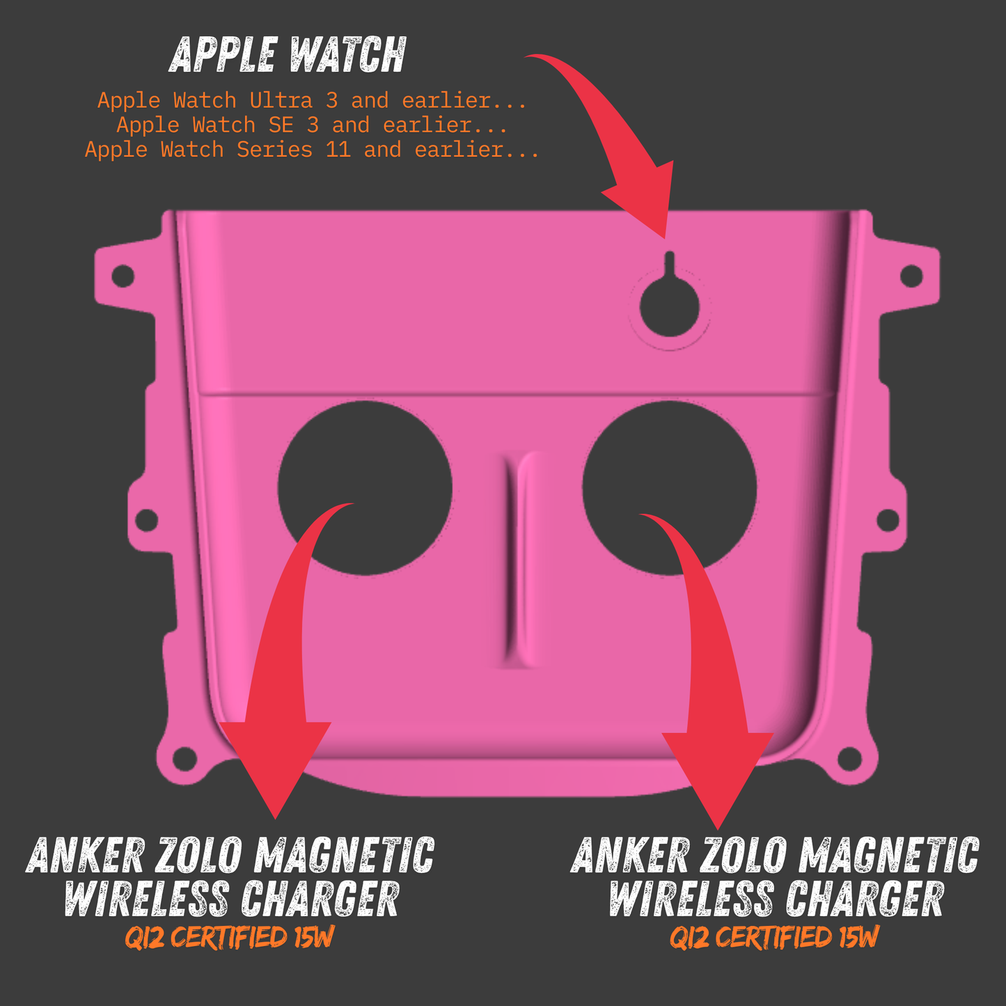 Pre-Wrapped Tesla Charging Pad With Chargers - Model 3 / Model Y 2021-2023