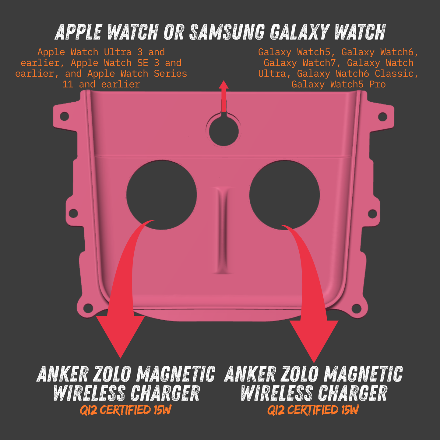 Custom Pre-Wrapped Tesla Charging Pad With Chargers - Model 3 / Model Y 2021-2023